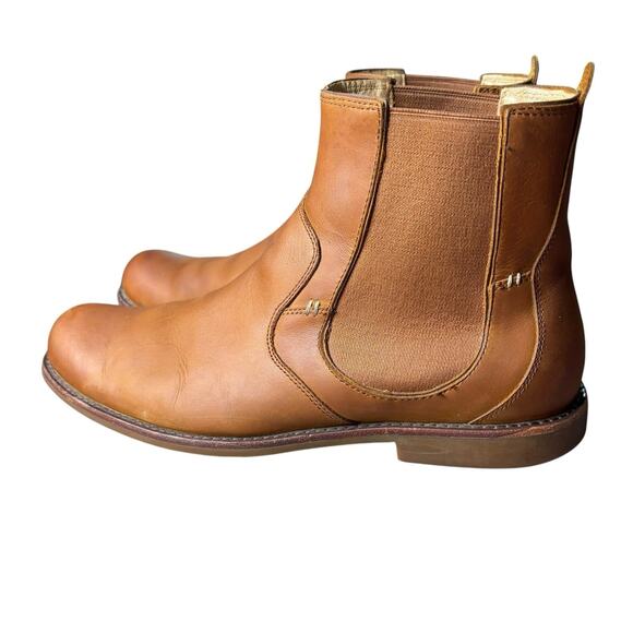 UGG Australia Stevenson Chelsea Boot Brown Leather Men's Size 12 - Picture 1 of 11